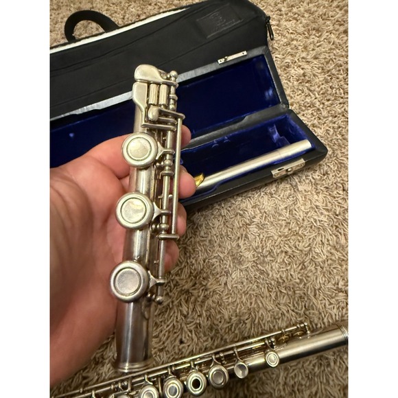 Armstrong Model 80 Sterling Silver Flute Open Hole B Foot Elkhart USA - Picture 13 of 15